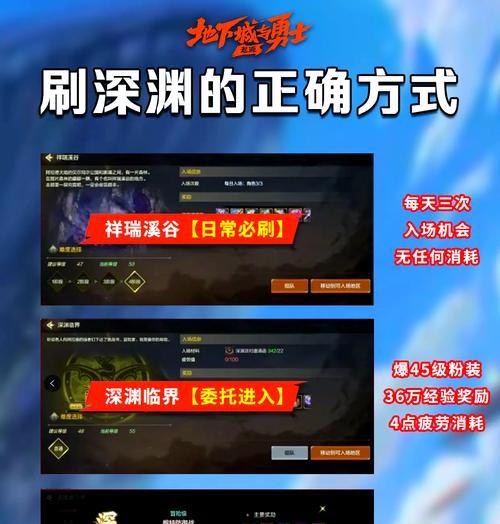 手游地下城深渊模式最佳刷法是什么？如何提高深渊掉落率？